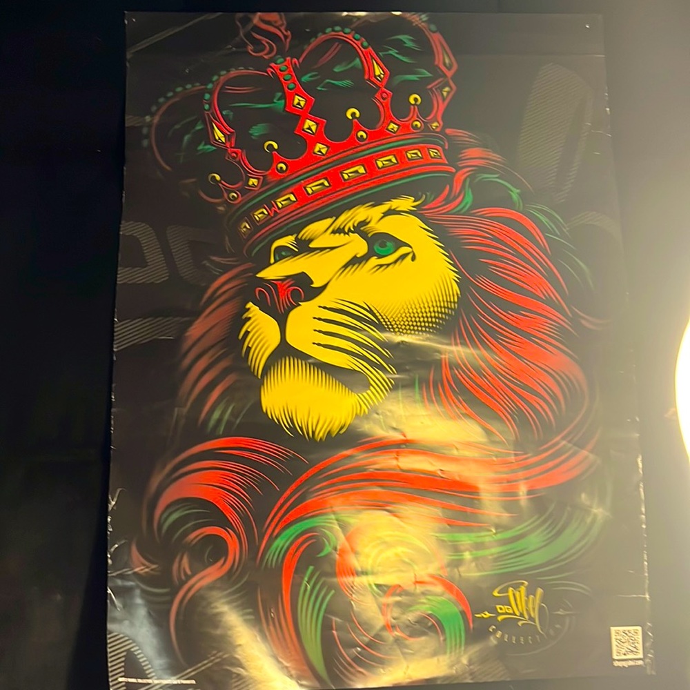 🔥ARTIST LIMITED EDITION OG ABEL LION TATTOO POSTER VINTAGE GEM